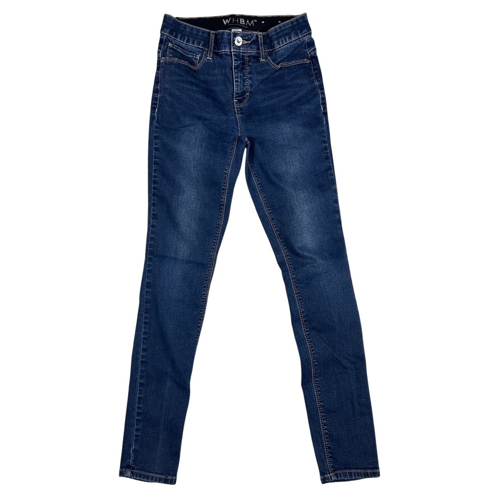 WHBM White House Black Market Skinny Jeans Dark Wash Size 2R‎